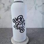 500ml Insulated Bottle - Wellness White